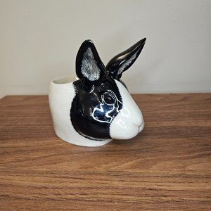 Rabbit Bunny Egg Cup Quail Ceramic Easter succulent pot